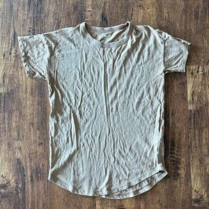 MADEWELL//soft brown crew neck tee